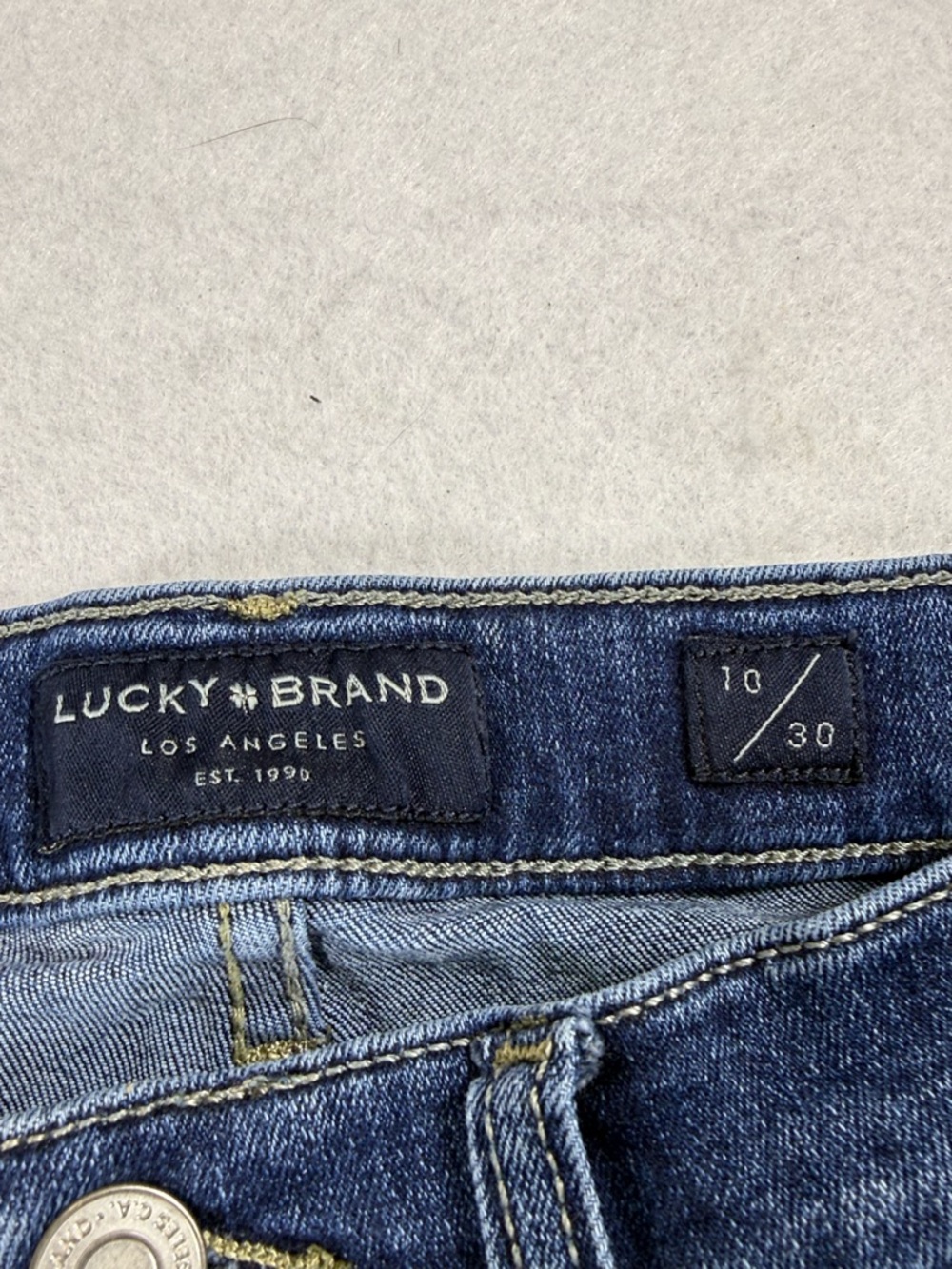 Lucky Brand Jeans High Rise Flare Stevie Medium Wash Size 10 - Picture 11 of 11